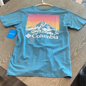 Columbia Men's Teal Mountain Graphic Tee
